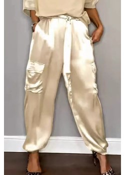 Spodnie FREODESA BEIGE ze sklepu Ivet Shop w kategorii Spodnie damskie - zdjęcie 173714485
