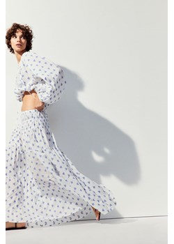 H & M - Wyszywana spódnica maxi - Biały ze sklepu H&M w kategorii Spódnice - zdjęcie 173714805