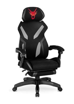 Czarny ergonomiczny fotel gamingowy - Talbin ze sklepu Edinos.pl w kategorii Krzesła biurowe - zdjęcie 173715449