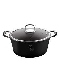 Aluminiowy czarny garnek z granitową powłoką D6-C83 ze sklepu Edinos.pl w kategorii Garnki - zdjęcie 173715516