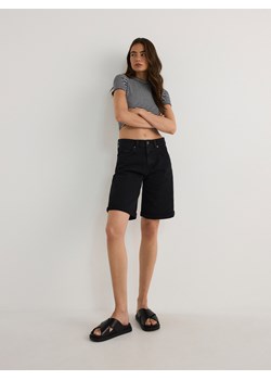 Reserved - Jeansowe szorty - czarny ze sklepu Reserved w kategorii Szorty - zdjęcie 173717089