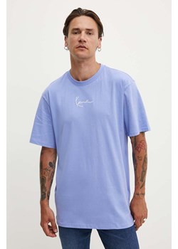 Karl Kani t-shirt bawełniany męski kolor niebieski z aplikacją 6069217 ze sklepu ANSWEAR.com w kategorii T-shirty męskie - zdjęcie 173718028