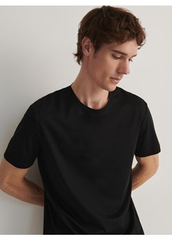 Reserved - T-shirt slim fit z lyocellem - czarny ze sklepu Reserved w kategorii T-shirty męskie - zdjęcie 173718099