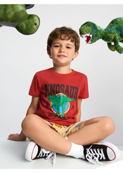Sinsay - Koszulka z nadrukiem - pomarańczowy ze sklepu Sinsay w kategorii T-shirty chłopięce - zdjęcie 173720117