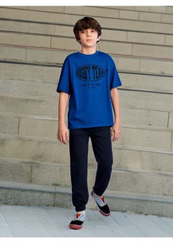 Sinsay - Koszulka z nadrukiem - niebieski ze sklepu Sinsay w kategorii T-shirty chłopięce - zdjęcie 173720129