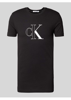 T-shirt z nadrukiem z logo ze sklepu Peek&Cloppenburg  w kategorii T-shirty męskie - zdjęcie 173722057