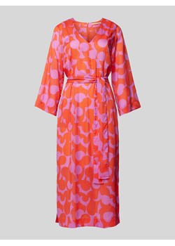Sukienka midi z wiązanym paskiem ze sklepu Peek&Cloppenburg  w kategorii Sukienki - zdjęcie 173722078
