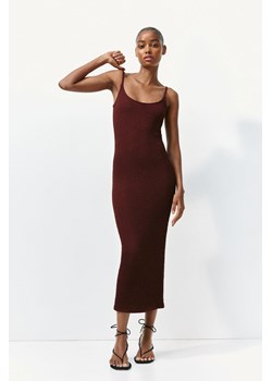 H & M - Sukienka z kreszowanego dżerseju - Beżowy ze sklepu H&M w kategorii Sukienki - zdjęcie 173722309