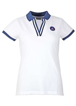 Peak Mountain Koszulka polo w kolorze białym ze sklepu Limango Polska w kategorii Bluzki damskie - zdjęcie 173724647