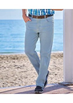Wygodne, jasnoniebieskie jeansy regular ze stretchem ze sklepu Atlas For Men w kategorii Jeansy męskie - zdjęcie 173724758