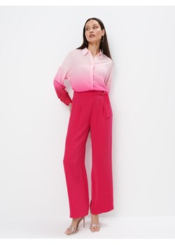 Mohito - Różowe spodnie z szeroką nogawką - mocny różowy ze sklepu Mohito w kategorii Spodnie damskie - zdjęcie 173724838