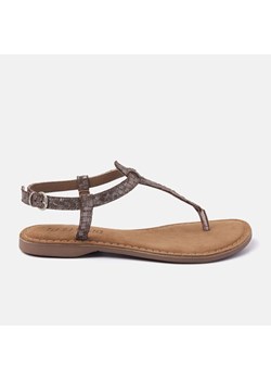 Lazamani Skórzane sandały w kolorze brązowym ze sklepu Limango Polska w kategorii Sandały damskie - zdjęcie 173728107