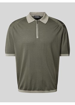 Koszulka polo o kroju regular fit z zamkiem błyskawicznym ze sklepu Peek&Cloppenburg  w kategorii T-shirty męskie - zdjęcie 173728837