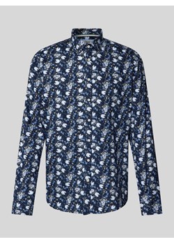 Koszula casualowa o kroju slim fit z kwiatowym wzorem na całej powierzchni ze sklepu Peek&Cloppenburg  w kategorii Koszule męskie - zdjęcie 173728925