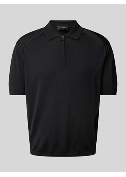Koszulka polo o kroju regular fit z zamkiem błyskawicznym ze sklepu Peek&Cloppenburg  w kategorii T-shirty męskie - zdjęcie 173728998