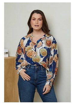 Curvy Lady Bluzka w kolorze kremowo-granatowym ze sklepu Limango Polska w kategorii Bluzki damskie - zdjęcie 173732635