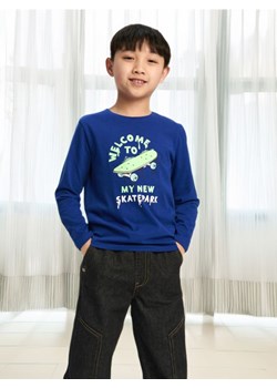 Sinsay - Koszulka z nadrukiem - niebieski ze sklepu Sinsay w kategorii T-shirty chłopięce - zdjęcie 173734426