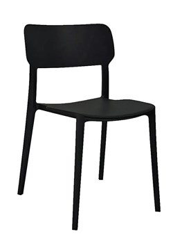 Czarne industrialne krzesło loft - Keste ze sklepu Edinos.pl w kategorii Krzesła - zdjęcie 173736045