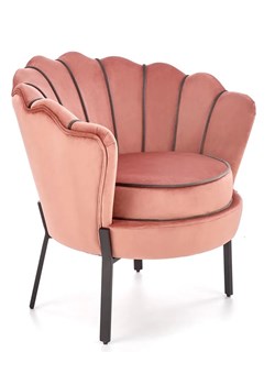Różowy fotel wypoczynkowy muszelka - Esmar ze sklepu Edinos.pl w kategorii Fotele - zdjęcie 173736178