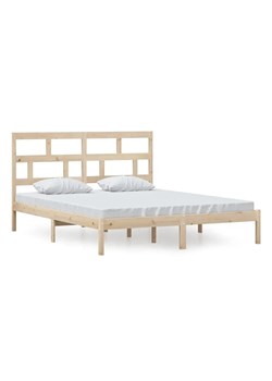 Małżeńskie łóżko z naturalnej sosny 160x200 - Adia 6X ze sklepu Edinos.pl w kategorii Łóżka i materace - zdjęcie 173736409