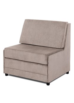 Beżowy tapicerowany fotel z funkcją spania - Laskin ze sklepu Edinos.pl w kategorii Fotele - zdjęcie 173736537
