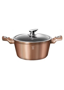 Aluminiowy złoty garnek z powłoką granitową 2,5L H0-H67 ze sklepu Edinos.pl w kategorii Garnki - zdjęcie 173736596