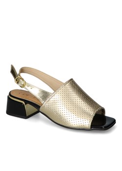 Sandały For-But GG Złote lico ze sklepu Arturo-obuwie w kategorii Sandały damskie - zdjęcie 173737429