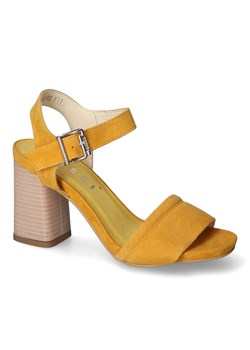 Sandały Nessi 23485 Żółty 195 zamsz ze sklepu Arturo-obuwie w kategorii Sandały damskie - zdjęcie 173737567