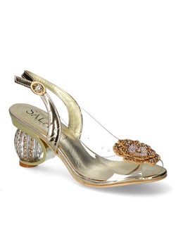 Sandały Sala SA551 Złote ze sklepu Arturo-obuwie w kategorii Sandały damskie - zdjęcie 173737579