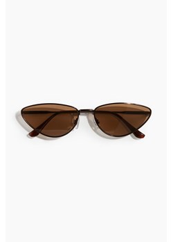 H & M - Okulary przeciwsłoneczne typu „kocie oczy" - Brązowy ze sklepu H&M w kategorii Okulary przeciwsłoneczne damskie - zdjęcie 173739267