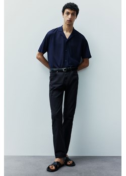 H & M - Spodnie z bawełnianego diagonalu Slim Fit - Niebieski ze sklepu H&M w kategorii Spodnie męskie - zdjęcie 173739298
