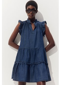 H & M - Sukienka z falbankami - Niebieski ze sklepu H&M w kategorii Sukienki - zdjęcie 173739325
