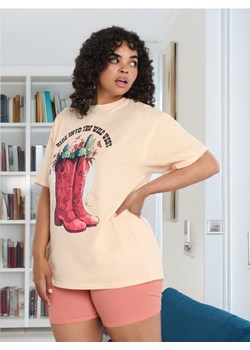 Sinsay - Piżama dwuczęściowa - kremowy ze sklepu Sinsay w kategorii Piżamy damskie - zdjęcie 173743275