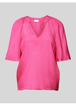 Bluzka z dekoltem w serek model ‘TINNA’ ze sklepu Peek&Cloppenburg  w kategorii Bluzki damskie - zdjęcie 173743549