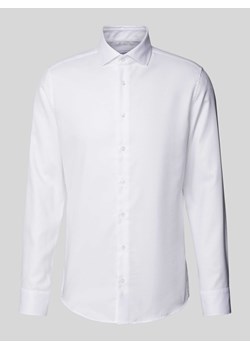 Koszula biznesowa o kroju slim fit z fakturowanym wzorem ze sklepu Peek&Cloppenburg  w kategorii Koszule męskie - zdjęcie 173743596