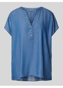 Bluzka z tkaniny stylizowanej na denim ze sklepu Peek&Cloppenburg  w kategorii Bluzki damskie - zdjęcie 173743617