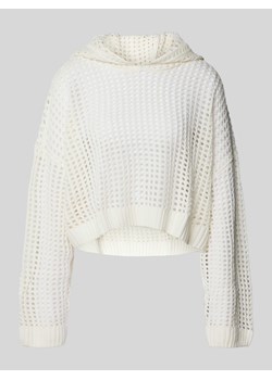 Sweter krótki z dzianiny z ażurowym wzorem ze sklepu Peek&Cloppenburg  w kategorii Swetry damskie - zdjęcie 173743646