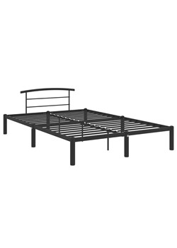 Czarne metalowe łóżko w stylu industrialnym 120x200 cm R5-K73 ze sklepu Edinos.pl w kategorii Łóżka i materace - zdjęcie 173744168