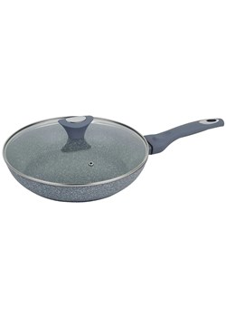 Patelnia ze szklana pokrywą 28 cm S5-A42 ze sklepu Edinos.pl w kategorii Naczynia - zdjęcie 173744339