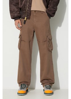 Alpha Industries spodnie bawełniane Jet Pant kolor beżowy proste 101212.183 ze sklepu PRM w kategorii Spodnie męskie - zdjęcie 173745095