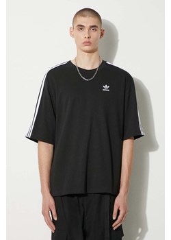 adidas Originals t-shirt bawełniany Oversize Tee męski kolor czarny z aplikacją IZ1832 ze sklepu PRM w kategorii T-shirty męskie - zdjęcie 173745177