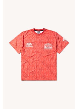 Aries t-shirt Aries x Umbro Red Roses SS Football Jersey męski kolor czerwony z nadrukiem UM60002.03 ze sklepu PRM w kategorii T-shirty męskie - zdjęcie 173745205