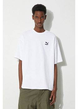 Puma t-shirt bawełniany  BETTER CLASSICS męski kolor biały z aplikacją 679188 ze sklepu PRM w kategorii T-shirty męskie - zdjęcie 173745447