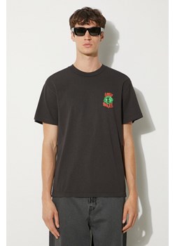 Awake NY t-shirt bawełniany Crawford męski kolor czarny z nadrukiem SP24-TS005 ze sklepu PRM w kategorii T-shirty męskie - zdjęcie 173745487