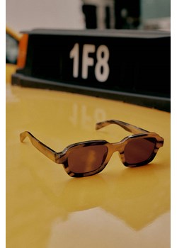 H & M - Owalne okulary przeciwsłoneczne - Brązowy ze sklepu H&M w kategorii Okulary przeciwsłoneczne męskie - zdjęcie 173745707