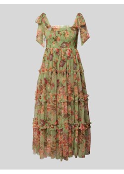 Sukienka koktajlowa o długości do kolan z marszczonymi detalami ze sklepu Peek&Cloppenburg  w kategorii Sukienki - zdjęcie 173747387