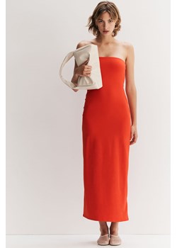 H & M - Sukienka bandeau bodycon - Pomarańczowy ze sklepu H&M w kategorii Sukienki - zdjęcie 173748009