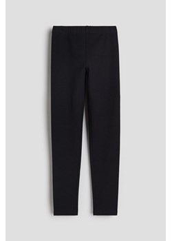 H & M - Bawełniane legginsy - Czarny ze sklepu H&M w kategorii Spodnie dziewczęce - zdjęcie 173748095