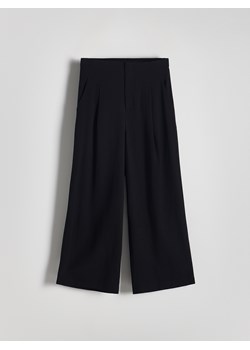 Reserved - Spodnie z wiskozy - czarny ze sklepu Reserved w kategorii Spodnie damskie - zdjęcie 173748539