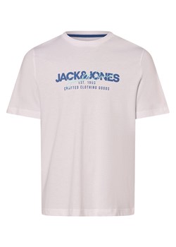 Jack & Jones Koszulka męska - JJAlvis Mężczyźni Bawełna biały nadruk ze sklepu vangraaf w kategorii T-shirty męskie - zdjęcie 173750065